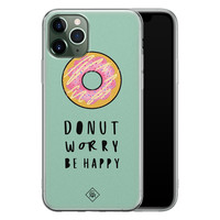 Casimoda iPhone 11 Pro siliconen hoesje - Donut worry