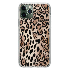 Casimoda iPhone 11 Pro siliconen hoesje - Golden wildcat