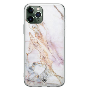 Casimoda iPhone 11 Pro siliconen hoesje - Parelmoer marmer