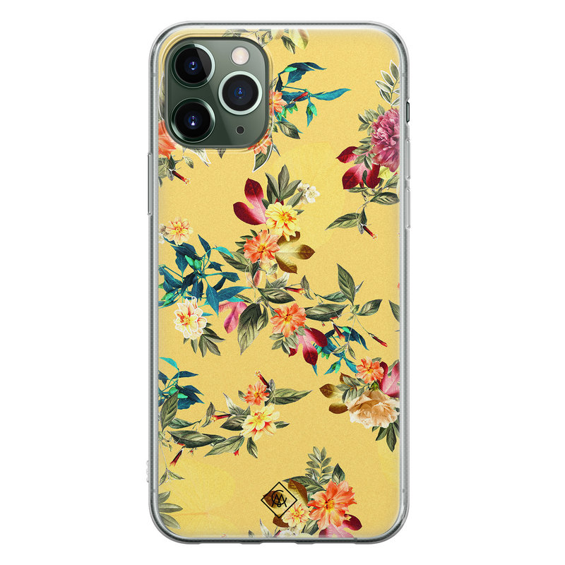 Casimoda iPhone 11 Pro siliconen hoesje - Floral days