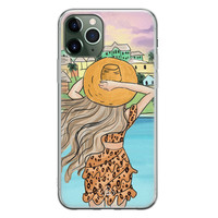 Casimoda iPhone 11 Pro siliconen hoesje - Sunset girl