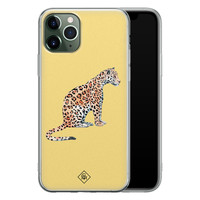 Casimoda iPhone 11 Pro Max siliconen hoesje - Leo wild