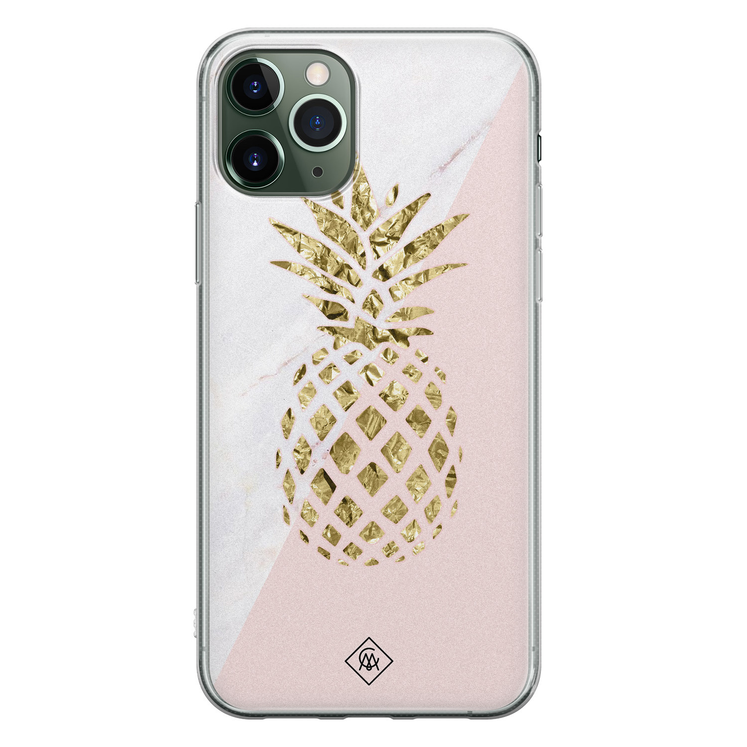 iPhone 11 Pro Max siliconen hoesje Ananas