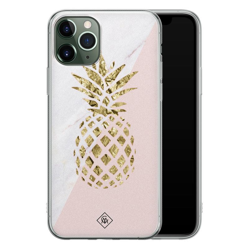 Casimoda iPhone 11 Pro Max siliconen hoesje - Ananas