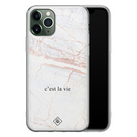Casimoda iPhone 11 Pro Max siliconen telefoonhoesje - C'est la vie