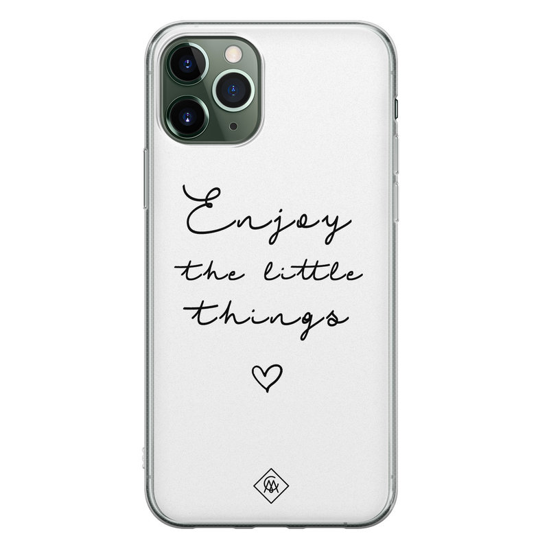 Casimoda iPhone 11 Pro Max siliconen hoesje - Enjoy life