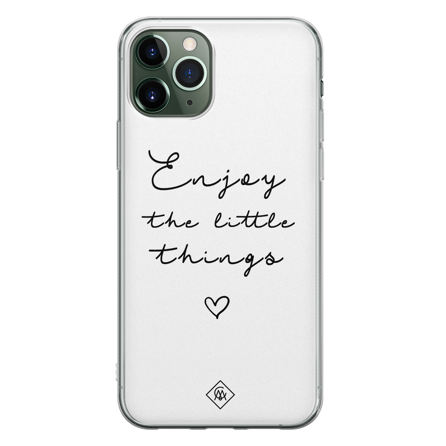 iPhone 11 Pro Max siliconen hoesje - Enjoy life