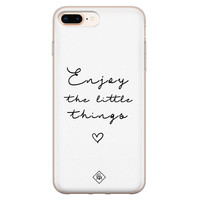 Casimoda iPhone 8 Plus/7 Plus siliconen hoesje - Enjoy life