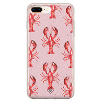 Casimoda iPhone 8 Plus/7 Plus siliconen telefoonhoesje - Lobster all the way