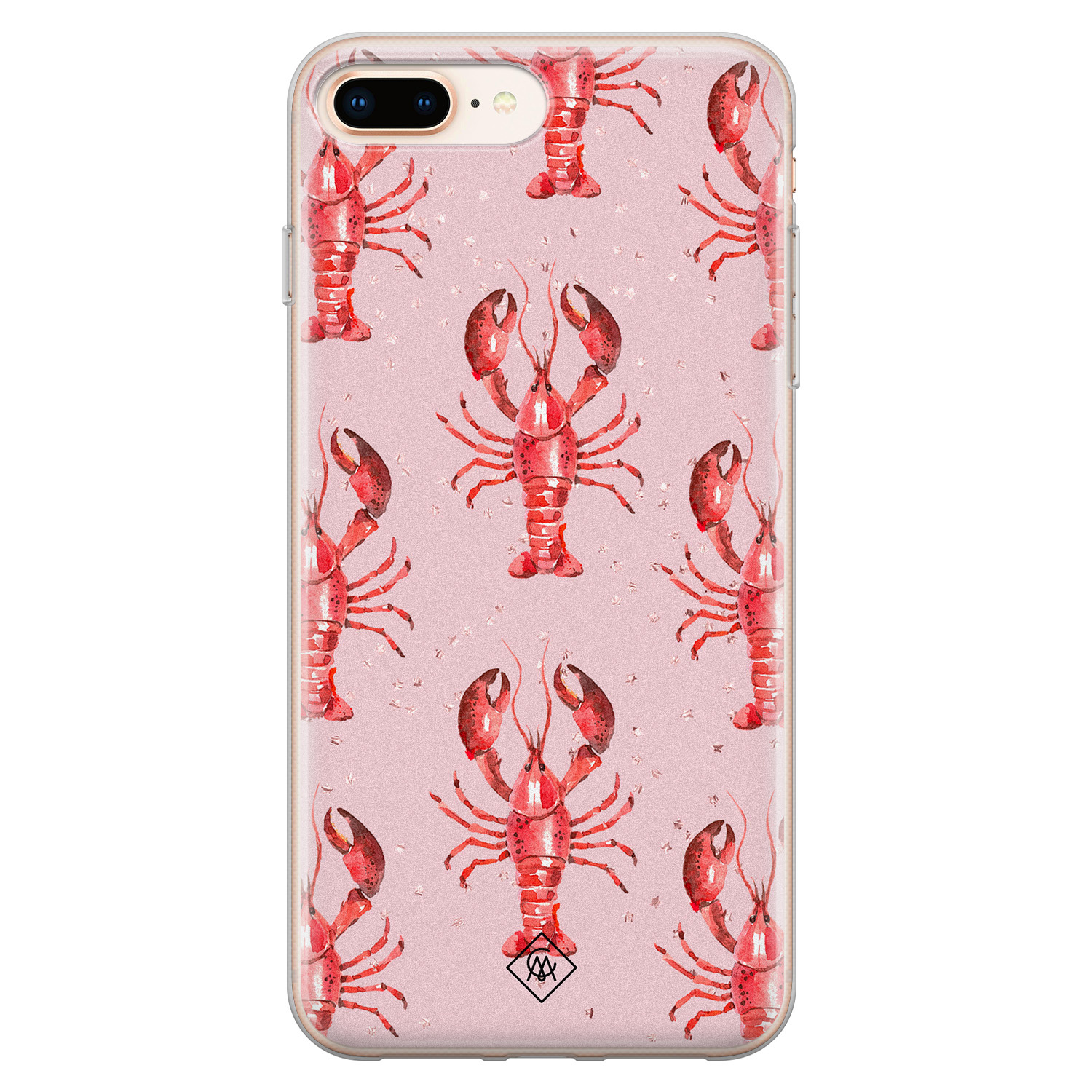 iPhone 8 Plus/7 Plus siliconen telefoonhoesje - Lobster all the way