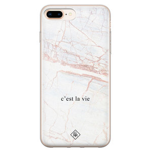 Casimoda iPhone 8 Plus/7 Plus siliconen telefoonhoesje - C'est la vie