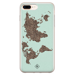 Casimoda iPhone 8 Plus/7 Plus siliconen hoesje - Wild world