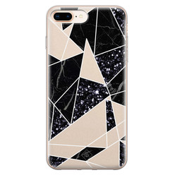 Casimoda iPhone 8 Plus/7 Plus siliconen hoesje - Abstract painted