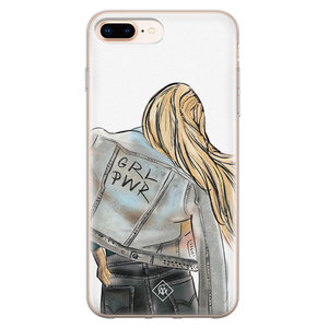 Casimoda iPhone 8 Plus/7 Plus siliconen hoesje - GRL PWR