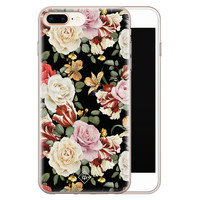 Casimoda iPhone 8 Plus/7 Plus siliconen hoesje - Flowerpower