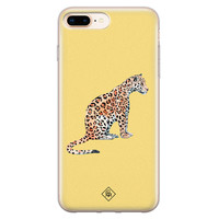 Casimoda iPhone 8 Plus/7 Plus siliconen hoesje - Leo wild