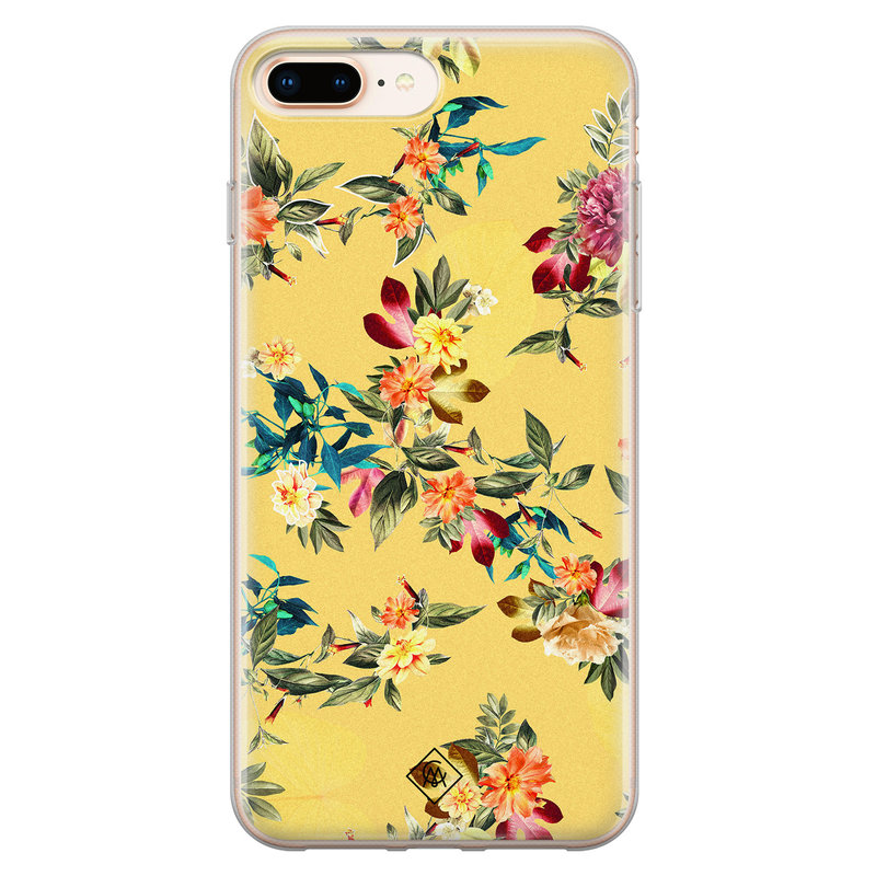 Casimoda iPhone 8 Plus/7 Plus siliconen hoesje - Floral days