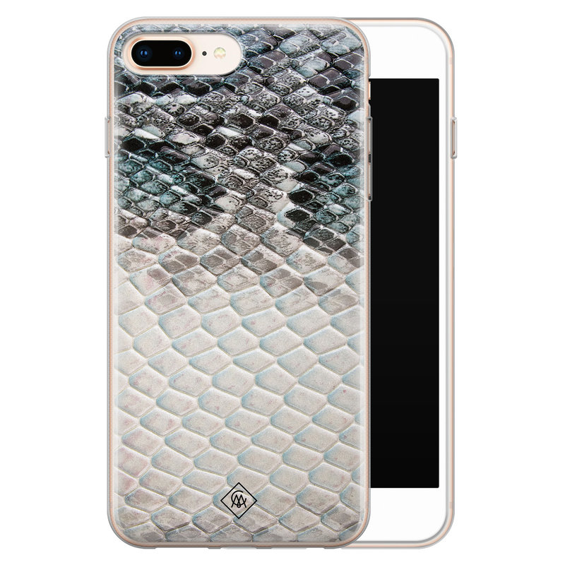 Casimoda iPhone 8 Plus/7 Plus siliconen hoesje - Oh my snake