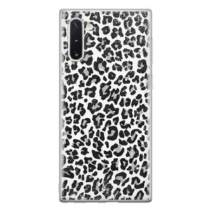 Casimoda Samsung Galaxy Note 10 siliconen hoesje - Luipaard grijs