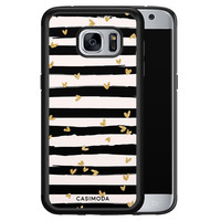 Casimoda Samsung Galaxy S7 hoesje - Hart streepjes