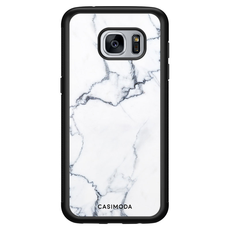 Casimoda Samsung Galaxy S7 hoesje - Marmer grijs