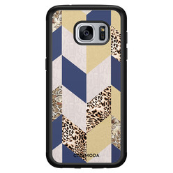 Casimoda Samsung Galaxy S7 hoesje - Blue leo wild