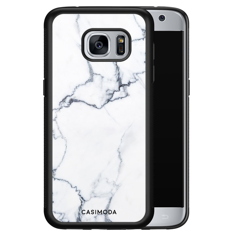 Casimoda Samsung Galaxy S7 hoesje - Marmer grijs