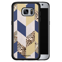 Casimoda Samsung Galaxy S7 hoesje - Blue leo wild