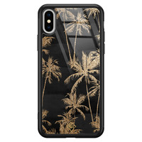 Casimoda iPhone XS Max glazen hardcase - Palmbomen