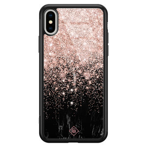 Casimoda iPhone XS Max glazen hardcase - Marmer twist