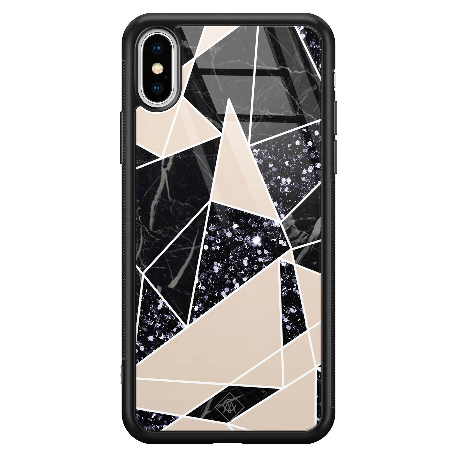 iPhone XS Max glazen hardcase Abstract painted