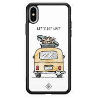 Casimoda iPhone XS Max glazen hardcase - Let's get lost