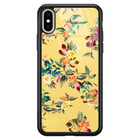 Casimoda iPhone XS Max glazen hardcase - Florals for days