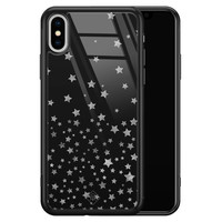 Casimoda iPhone XS Max glazen hardcase - Falling stars
