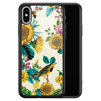 Casimoda iPhone XS Max glazen hardcase - Sunflowers