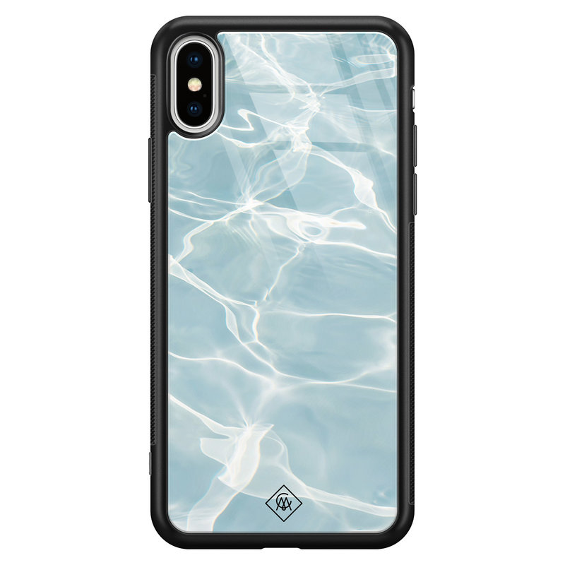 Casimoda iPhone XS Max glazen hardcase - Oceaan