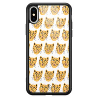 Casimoda iPhone XS Max glazen hardcase - Got my leopard