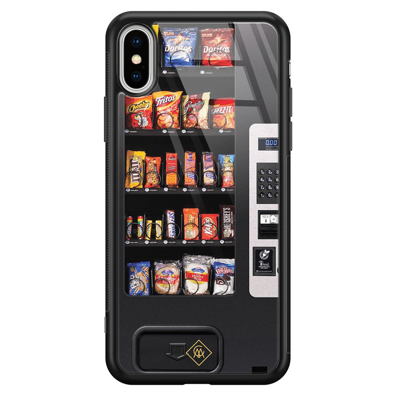 Casimoda iPhone XS Max glazen hardcase - Snoepautomaat