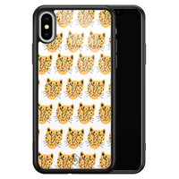 Casimoda iPhone XS Max glazen hardcase - Got my leopard