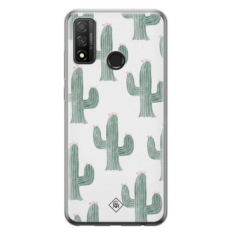 Casimoda Huawei P Smart 2020 siliconen telefoonhoesje - Cactus print