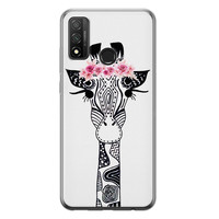 Casimoda Huawei P Smart 2020 siliconen telefoonhoesje - Giraffe