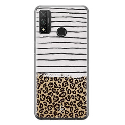 Casimoda Huawei P Smart 2020 siliconen hoesje - Leopard lines