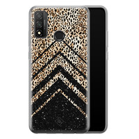 Casimoda Huawei P Smart 2020 siliconen hoesje - Chevron luipaard