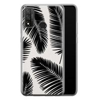Casimoda Huawei P Smart 2020 siliconen telefoonhoesje - Palm leaves silhouette