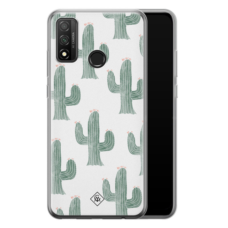 Casimoda Huawei P Smart 2020 siliconen telefoonhoesje - Cactus print