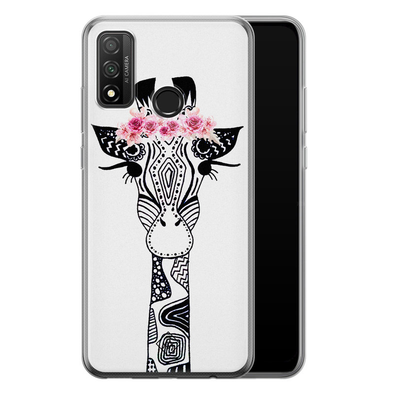 Casimoda Huawei P Smart 2020 siliconen telefoonhoesje - Giraffe