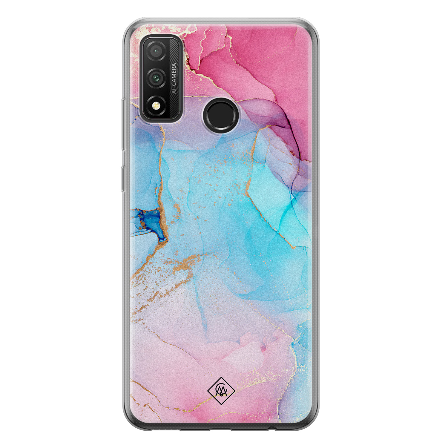 Huawei P Smart 2020 siliconen hoesje - Marble colorbomb