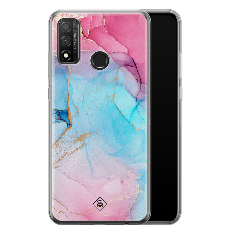 Casimoda Huawei P Smart 2020 siliconen hoesje - Marble colorbomb