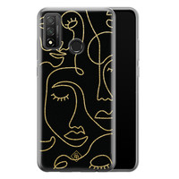 Casimoda Huawei P Smart 2020 siliconen hoesje - Abstract faces