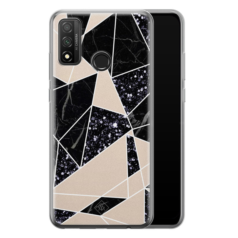 Casimoda Huawei P Smart 2020 siliconen telefoonhoesje - Abstract painted